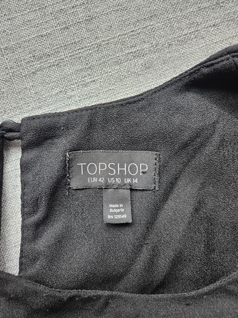 Topshop Black Sleeveless Slip Top